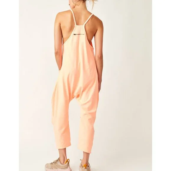 NWOT Free People FP MOVEMENT Hot Shot Onesie Melon size L - Picture 5 of 16